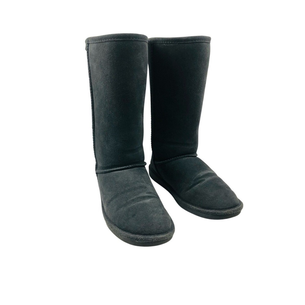 Bearpaw women's‎ tall gray Suede winter boots Sherpa lined size 9